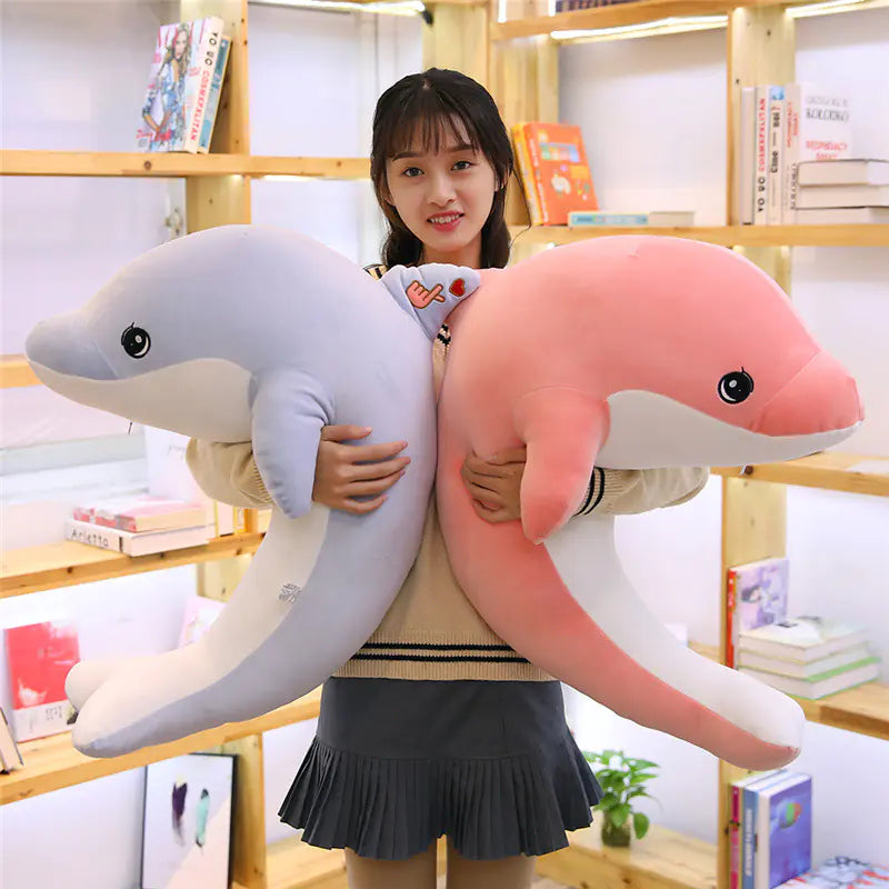Dolphin Plush Toy, Stuffed Doll, Sleep Pillow Buddy