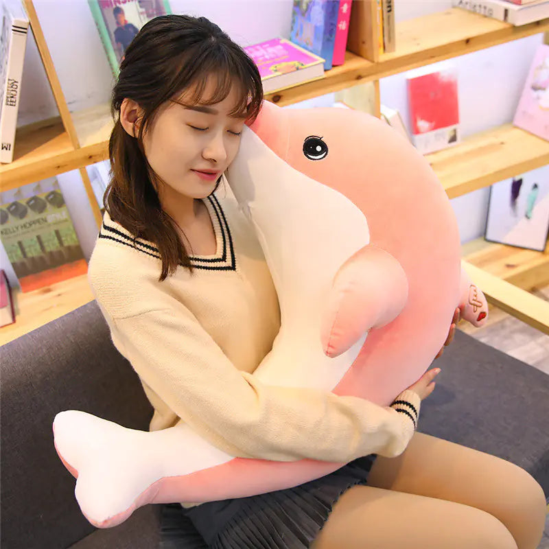 Dolphin Plush Toy, Stuffed Doll, Sleep Pillow Buddy