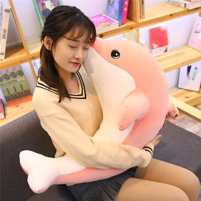 Dolphin Plush Toy, Stuffed Doll, Sleep Pillow Buddy